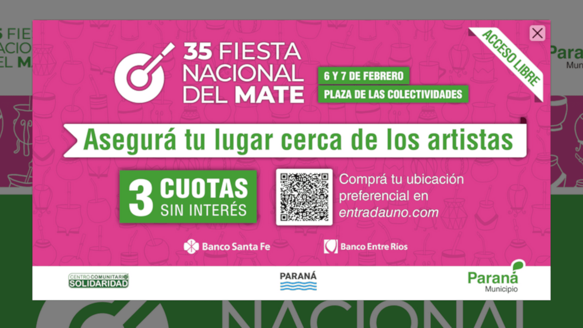 Micrositio de la Fiesta Nacional del Mate.